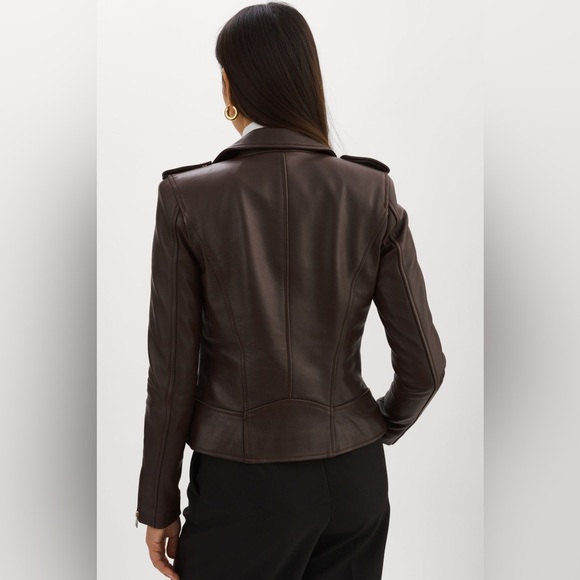 LAMARQUE ~ Mellie Moto Leather Biker Jacket - Picture 5 of 17
